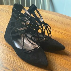 Jeffrey Campbell Atrium Flats Lace Up size 5.5